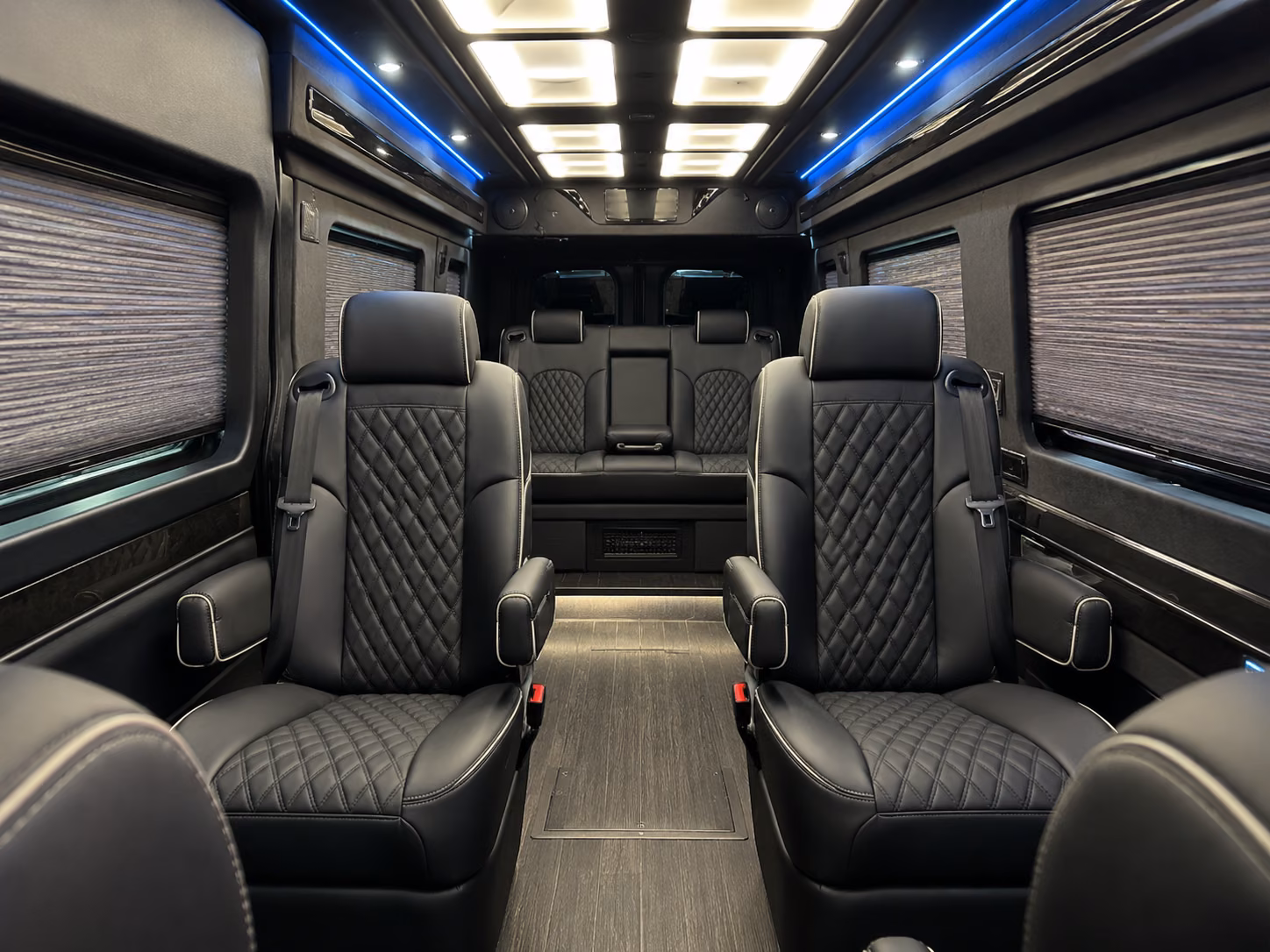 costa mesa 15 passenger sprinter van inside