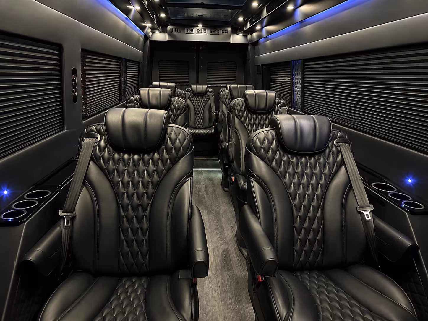 costa mesa 18 passenger sprinter van inside
