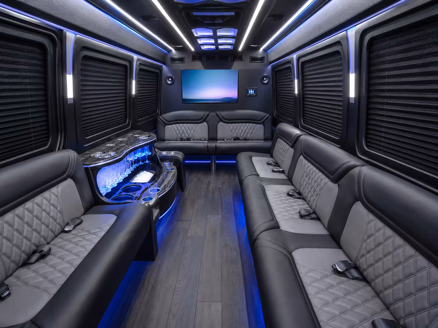 costa mesa sprinter limousine interior
